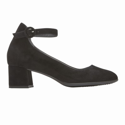 Salto Alto Rockport Total Motion Novalie-Strap Mulher Pretas PT-01628